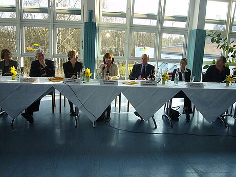 Spatenstich März 2007 Spatenstich März 2007; Heidelinde Weis i. d. Mitte